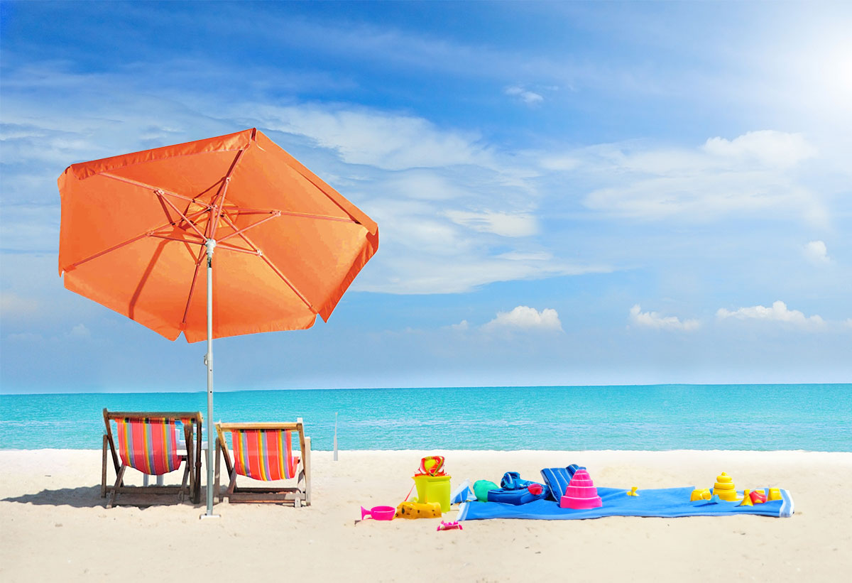 Απεικονίζεται η ομπρέλα 